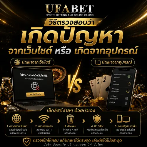 ตรวจสอบ เข้า UFABET ไม่ได้